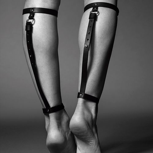 Oprtni pojas za noge Bijoux Indiscrets - Maze, crni slika 3