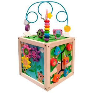 Frootimals wooden activity sensory cube