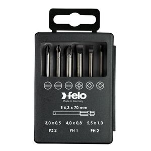 Set bitova Felo Industrial Bit-box Profi 73 mm SL/PH/PZ 03092716 6 kom