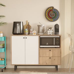 RE2-SW OakWhite Multi Purpose Cabinet