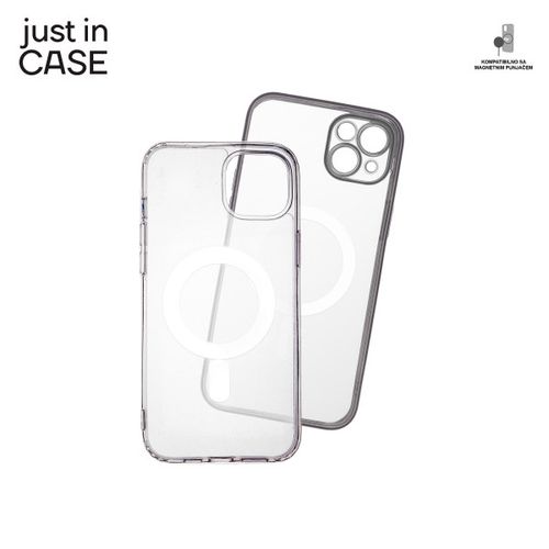 2u1 Extra case MAG MIX paket SREBRNI za iPhone 14 Plus slika 2