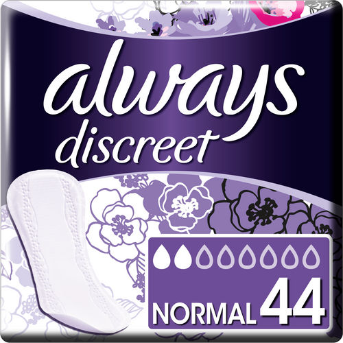 Always Discreet Normal, Ulošci Za Inkontinenciju 44, Prikladni I Za Osjetljiv Mjehur slika 1