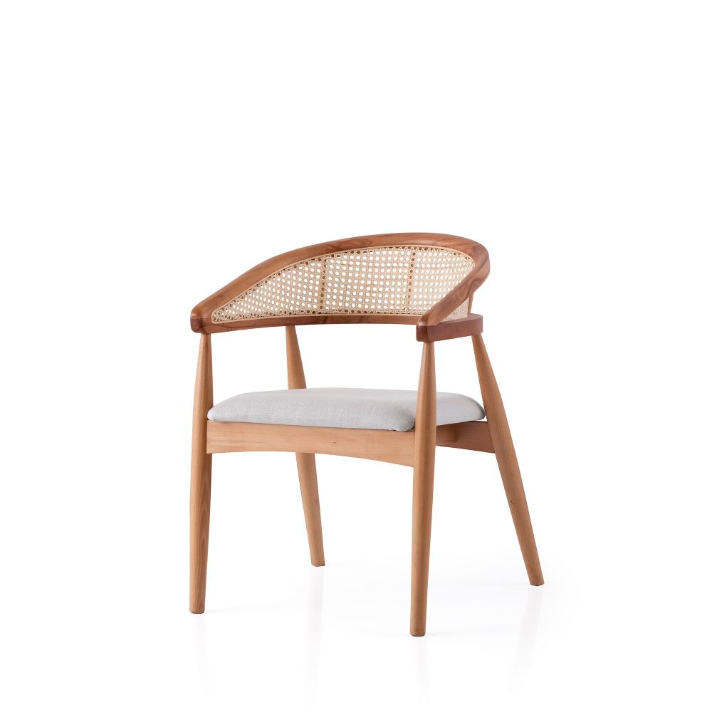 Atlas - 4352 Oak Cream Chair slika 1