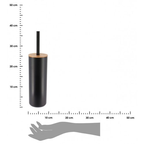 Tendance WC Četka sa crnim držačem i poklopcem od bambusa slika 2