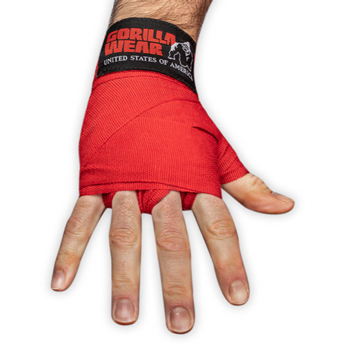 Gorilla Wear Bokserske bandaže - Red - 2,5m slika 3