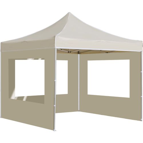 Profesionalni sklopivi šator za zabave 3 x 3 m krem slika 21
