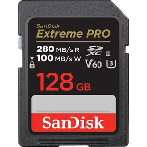 SanDisk Extreme PRO SDXC 128GB V60 UHS-II, 280/100MB/s