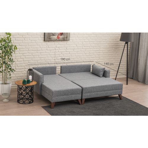 Atelier Del Sofa Bella Corner Sofa Left 2 Grey Corner Sofa-Bed slika 4