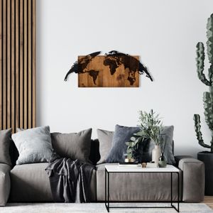 World Map Black
Walnut Decorative Wooden Wall Accessory