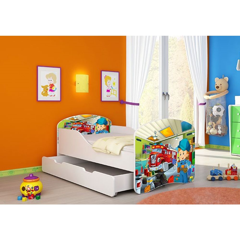 ACMA Dječiji krevet Acma I sa ladicom - 140x70cm - Dezen 45 slika 1