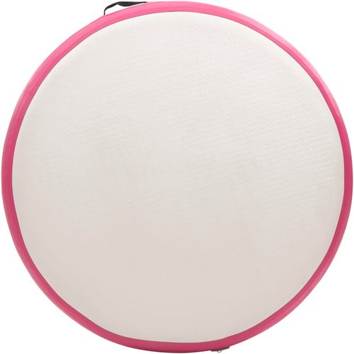 Gimnastička prostirka na napuhavanje 100x100x20 cm PVC roza slika 4