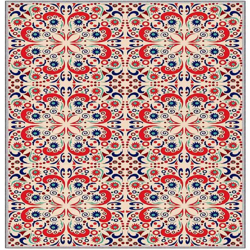 WOOKECE658 Cream
Red
Blue
Navy Blue Carpet (120 x 180) slika 4