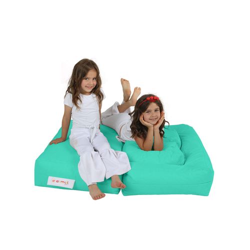 Atelier Del Sofa Vreća za sjedenje, Kids Double Seat Pouf - Turquoise slika 7