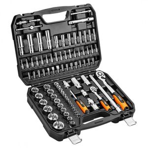 NEO TOOLS Set nasadnih ključeva 1/2" 1/4" 6 i 12-kutni 86 kom 08-664