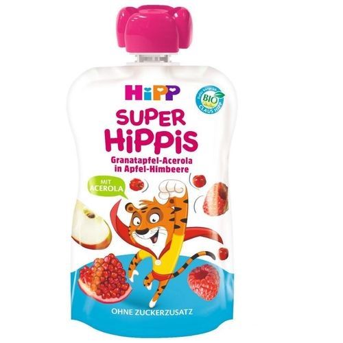 Hipp pouch jabuka i malina sa narom, acerolom i aronijom 100g 12M+ slika 1