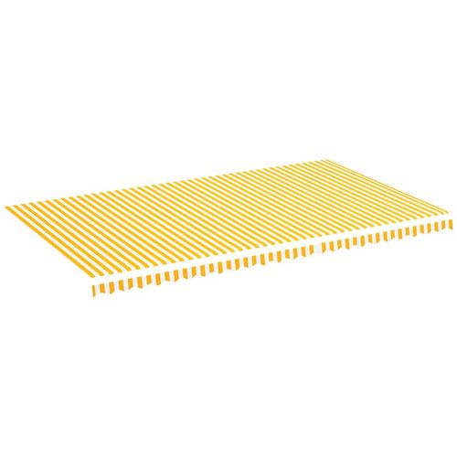 Zamjenska tkanina za tendu žuto-bijela 6 x 3,5 m slika 2