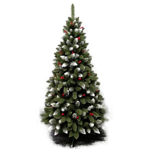 Umjetno božićno drvce – IZA s crvenim perlama – 240cm slika 2