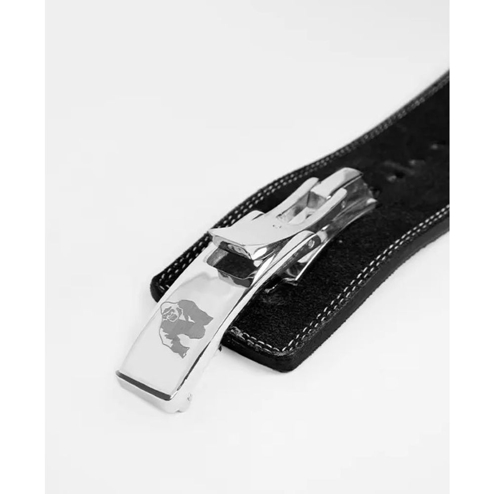 Gorilla Wear KOŽNI Pojas sa kopčom/polugom 10cm, Crno/Crveni slika 3
