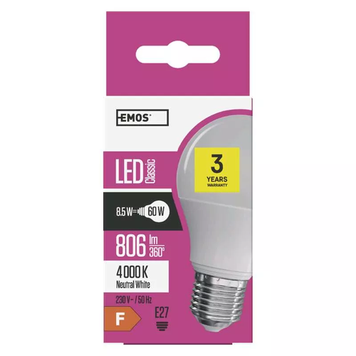 Emos LED sijalica Classic A60 9W E27 NW ZQ5141 slika 1