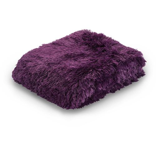 Dekorativni pokrivač Vitapur Fluffy violet 130x200 cm slika 1