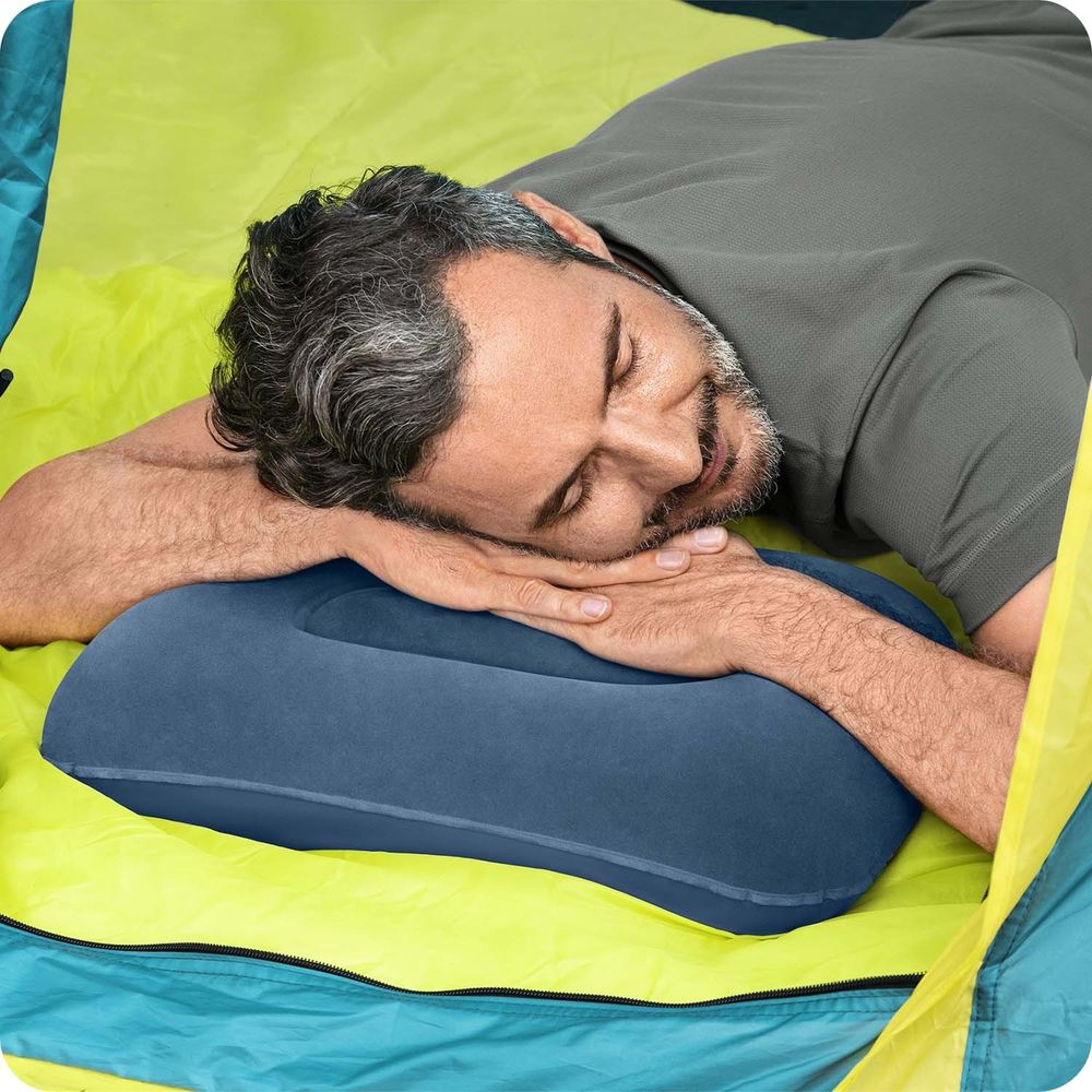 Bestway 67121 baršunasti jastuk na napuhavanje 42 x 26 cm  sivi slika 5