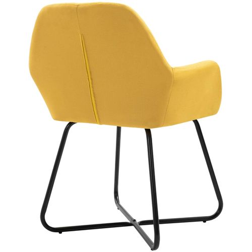 Blagovaonske stolice od tkanine 6 kom žute slika 6