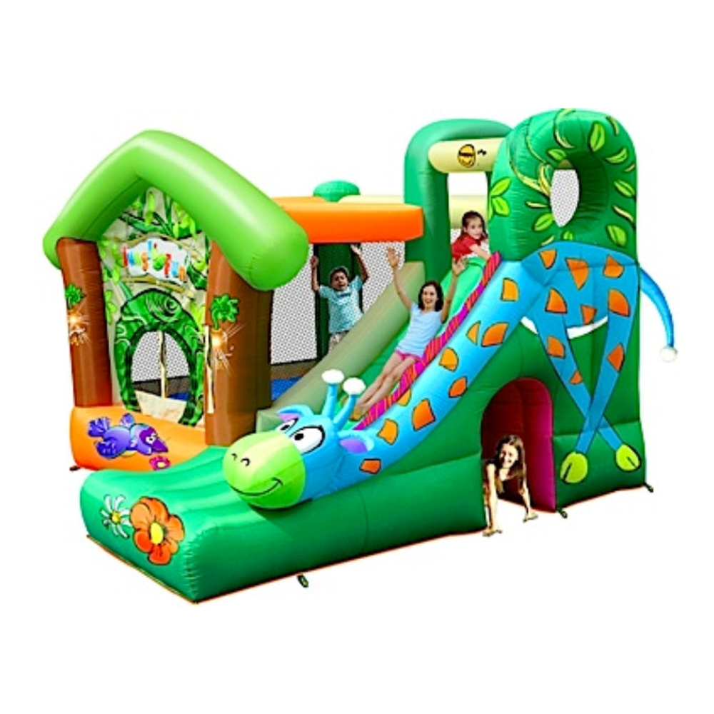 Happy Hop Igraonica na naduvavanje Giraffe Jungle Fun, 350x340x245cm  slika 7