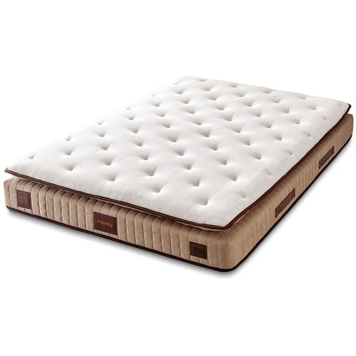 Woody Fashion Madrac, Bijela boja Smeđa, Majesty 100x200 cm Single Size Padded Luxury Soft Mattress slika 1