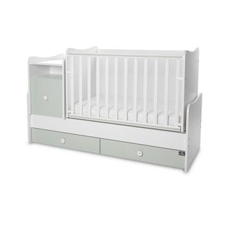 LORELLI TREND PLUS Modularni krevetić 4in1 s Mehanizmom New Colour White/Milky Green