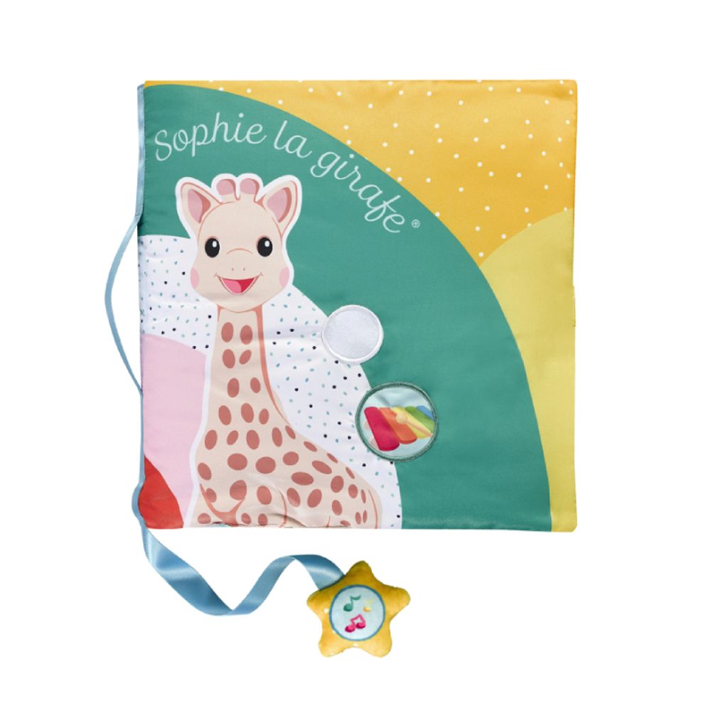 Sophie La Girafe Touch & Play Book - Platnena knjiga sa zvukovima na dodir 30x30cm slika 1