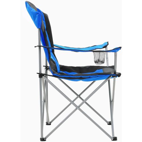 Sklopive stolice za kampiranje 2 kom 96 x 60 x 102 cm plave slika 14