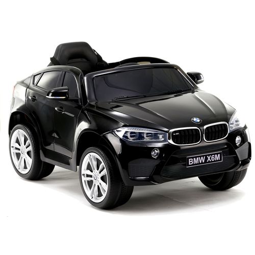 Licencirani BMW X6 crni lakirani - auto na akumulator - NOVI dizajn slika 1