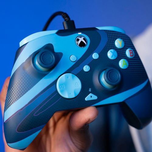 PDP XBOX WIRED CONTROLLER REMATCH - BLUE TIDE GLOW IN THE DARK slika 11