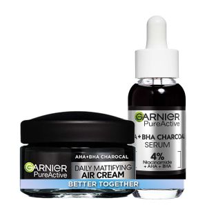 Garnier Pure Active Set krema za lice + serum za lice