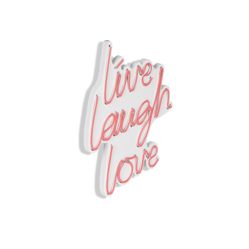 Wallity Ukrasna plastična LED rasvjeta, Live Laugh Love - Pink slika 7