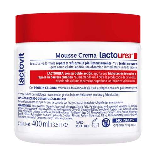 Lactovit Lactourea mousse krema za tijelo, 400 ml slika 2