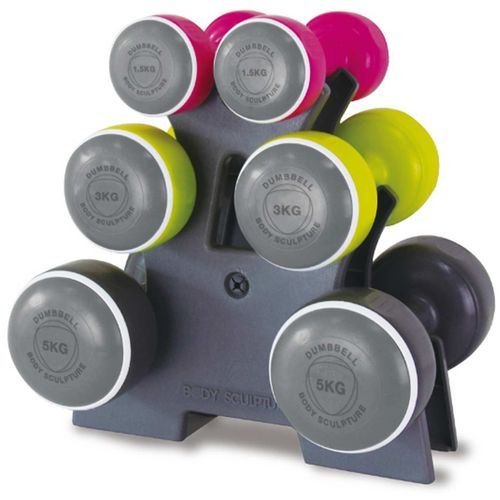 19 kg dumbbell set slika 1