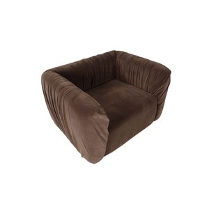 Atelier Del Sofa Space Velvet Brown Wing Chair