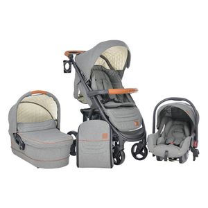 Bebe Stars kolica Malibu 3u1 - Grey