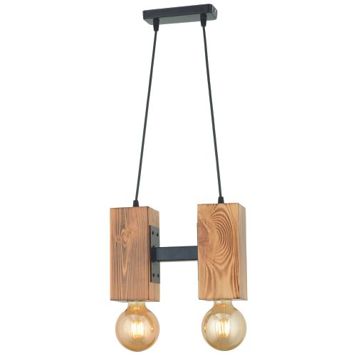 Carina 2Li Yanık Avize Orah/Black Chandelier slika 1