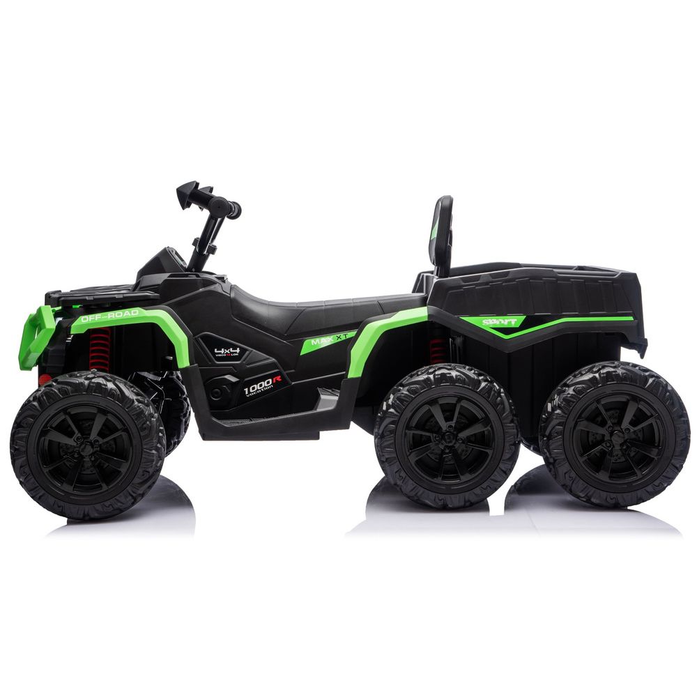 Baterijski Quad ATV 6 kotača s prikolicom JC606 24V 4x4 zeleni slika 5