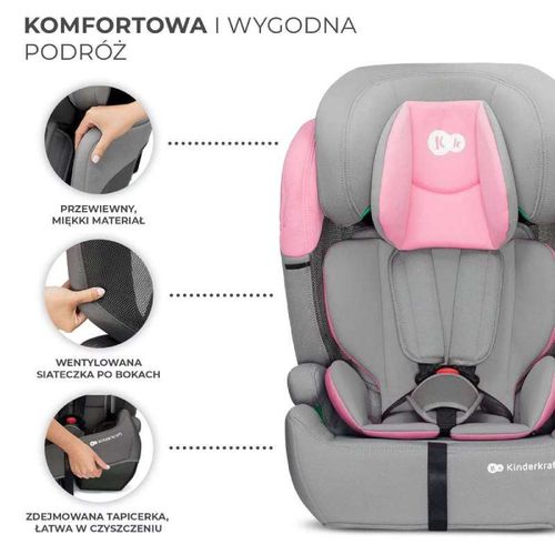 Kinderkraft auto sedište Comfort Up 2 I-Size 76-150 Pink slika 10