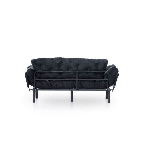 Atelier Del Sofa Trosjed na razvlačenje, Crno, Nitta Triple - Black slika 13