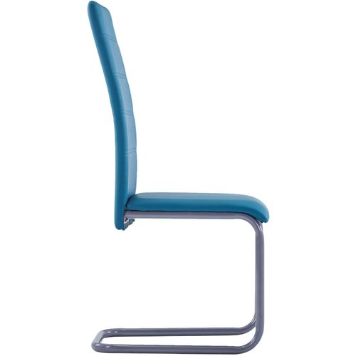 Konzolne blagovaonske stolice od umjetne kože 4 kom plave slika 4