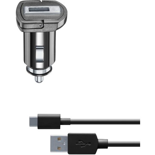 Cellularline auto punjač USB-A i kabel USB-C 2A/10W slika 1