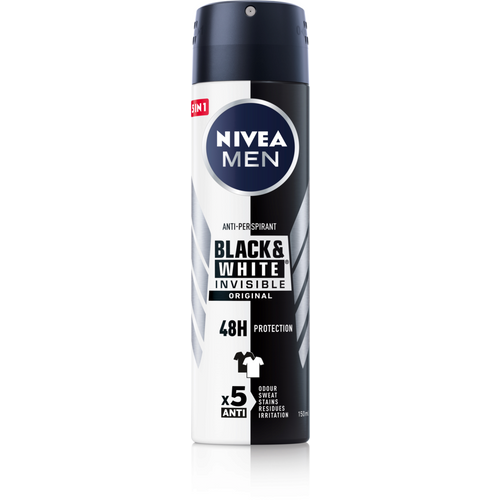 NIVEA Men Black & White Invisible dezodorans u spreju 150ml slika 1