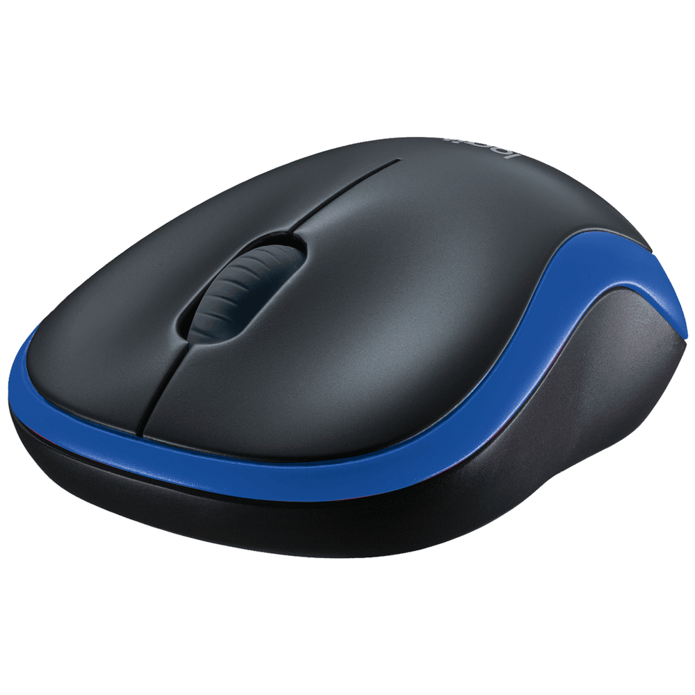 Logitech Miš bežični, 2.4 GHz, 1000 dpi, USB nano, Blue - M185 slika 2