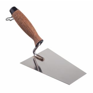 AWTOOLS trapezoidna glačana žlica 130mm s drškom od pluta