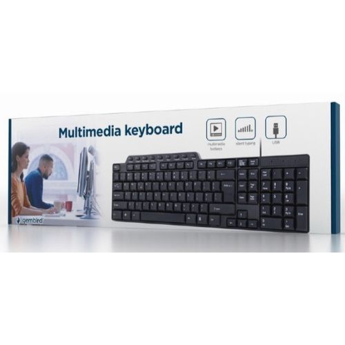 KB-UM-104 Gembird Multimedijalna tastatura US layout black USB slika 6