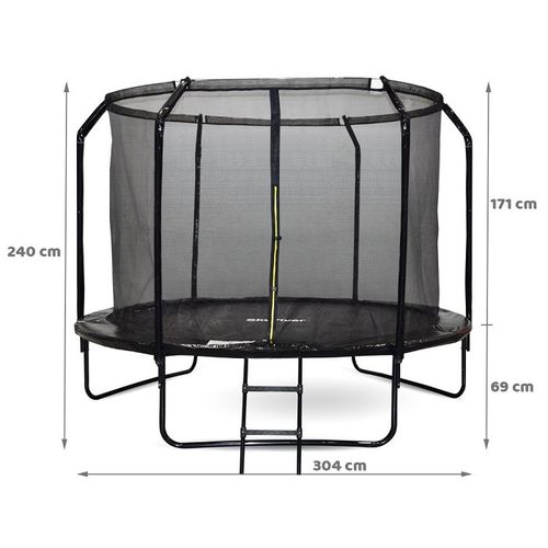 Vrtni trampolin SkyFlyer crni - 304 cm slika 3